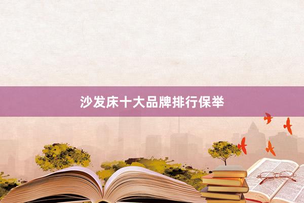 沙发床十大品牌排行保举